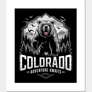 Colorado Adventure Awaits Mountain Nature Outdoors Retro Posters and Art